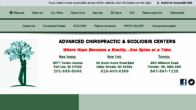 What Doctorscoliosis.com website looked like in 2017 (6 years ago)