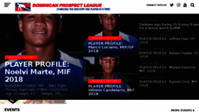 What Dplbaseball.com website looked like in 2017 (6 years ago)