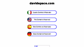 What Davidepace.com website looked like in 2017 (6 years ago)