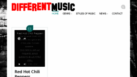 What Differentmusic.net website looked like in 2017 (6 years ago)