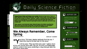 What Dailysciencefiction.com website looked like in 2017 (6 years ago)
