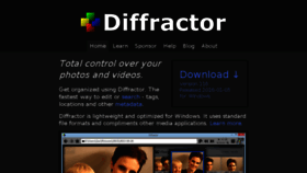 What Diffractor.com website looked like in 2017 (6 years ago)