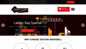 What Defconpaintball.com website looked like in 2017 (6 years ago)