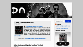 What Depechemode.fr website looked like in 2017 (6 years ago)