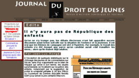 What Droitdesjeunes.com website looked like in 2017 (6 years ago)