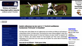 What Dghunde.de website looked like in 2017 (6 years ago)
