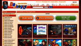 What Dajuegos.com website looked like in 2017 (6 years ago)