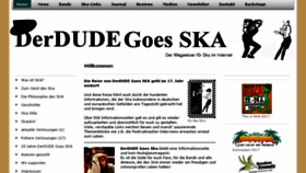What Derdude-goes-ska.de website looked like in 2017 (6 years ago)