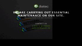 What Diatec.ie website looked like in 2017 (6 years ago)