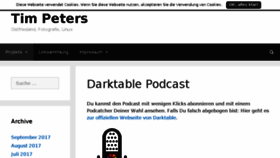 What Darktable.de website looked like in 2017 (6 years ago)