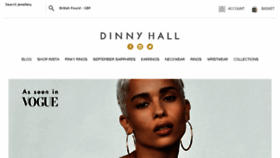 What Dinnyhall.com website looked like in 2017 (6 years ago)