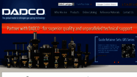 What Dadco.net website looked like in 2017 (6 years ago)