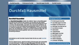 What Durchfallhausmittel.net website looked like in 2017 (6 years ago)