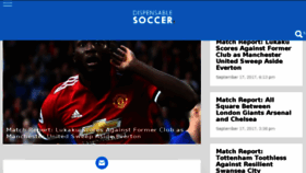 What Dispensablesoccer.com website looked like in 2017 (6 years ago)