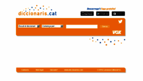 What Diccionaris.cat website looked like in 2017 (6 years ago)