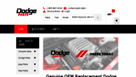 What Dodgeparts.com website looked like in 2017 (6 years ago)