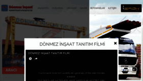 What Donmezinsaat.com.tr website looked like in 2017 (6 years ago)