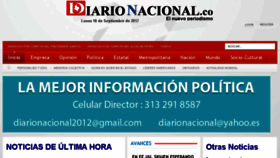 What Diarionacional.co website looked like in 2017 (6 years ago)