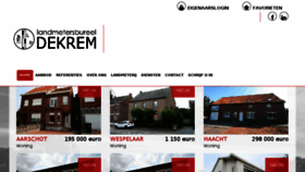 What Dekrem.be website looked like in 2017 (6 years ago)