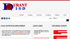 What Durantisd.org website looked like in 2017 (6 years ago)