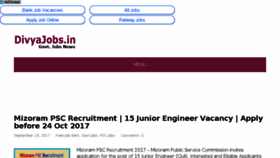 What Divyajobs.in website looked like in 2017 (6 years ago)