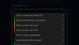 What Demilovato.net website looked like in 2017 (6 years ago)