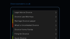 What Divorceanswers.co.uk website looked like in 2017 (6 years ago)