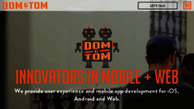 What Domntom.com website looked like in 2017 (6 years ago)