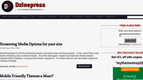 What Dzinepress.com website looked like in 2017 (6 years ago)