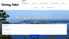 What Discoveringfinland.com website looked like in 2017 (6 years ago)