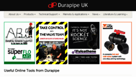 What Durapipe.co.uk website looked like in 2017 (6 years ago)