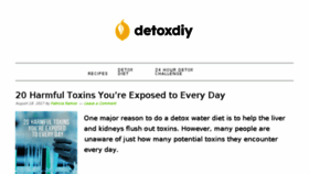 What Detoxdiy.com website looked like in 2017 (6 years ago)