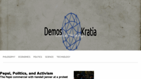 What Demoskratia.org website looked like in 2017 (6 years ago)