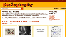 What Dealography.com website looked like in 2017 (6 years ago)