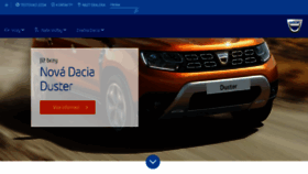 What Dacia.cz website looked like in 2017 (6 years ago)