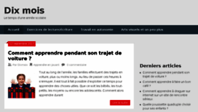 What Dixmois.fr website looked like in 2017 (6 years ago)