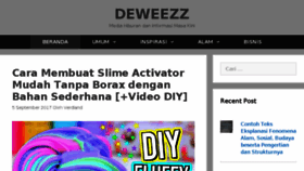 What Deweezz.com website looked like in 2017 (6 years ago)