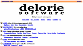 What Delorie.com website looked like in 2017 (6 years ago)