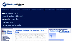 What Directoryofcolleges.com website looked like in 2017 (6 years ago)