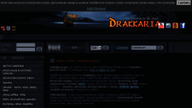What Drakkaria.cz website looked like in 2017 (6 years ago)