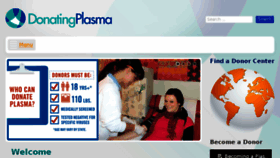 What Donatingplasma.org website looked like in 2017 (6 years ago)