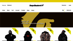 What Dopestudent.com website looked like in 2017 (6 years ago)