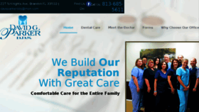 What Davidgparkerdds.com website looked like in 2017 (6 years ago)