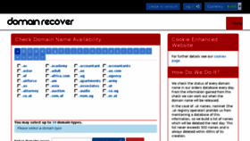 What Domainrecover.net website looked like in 2017 (8 years ago)