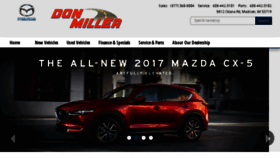 What Donmillermazda.com website looked like in 2017 (6 years ago)