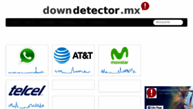 What Downdetector.mx website looked like in 2017 (6 years ago)