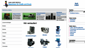 What Druckmaschinenhandel.de website looked like in 2017 (6 years ago)