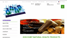 What Discountnaturalhealth.com website looked like in 2017 (6 years ago)