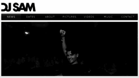 What Djsam.com website looked like in 2017 (6 years ago)