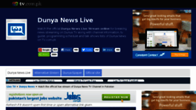 What Dunyanews.tv.com.pk website looked like in 2017 (6 years ago)
